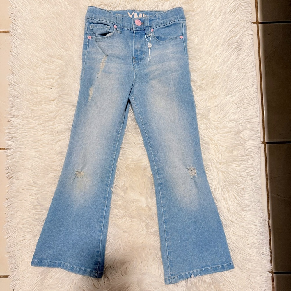 Little Girls YMI Light Blue Flare Jeans